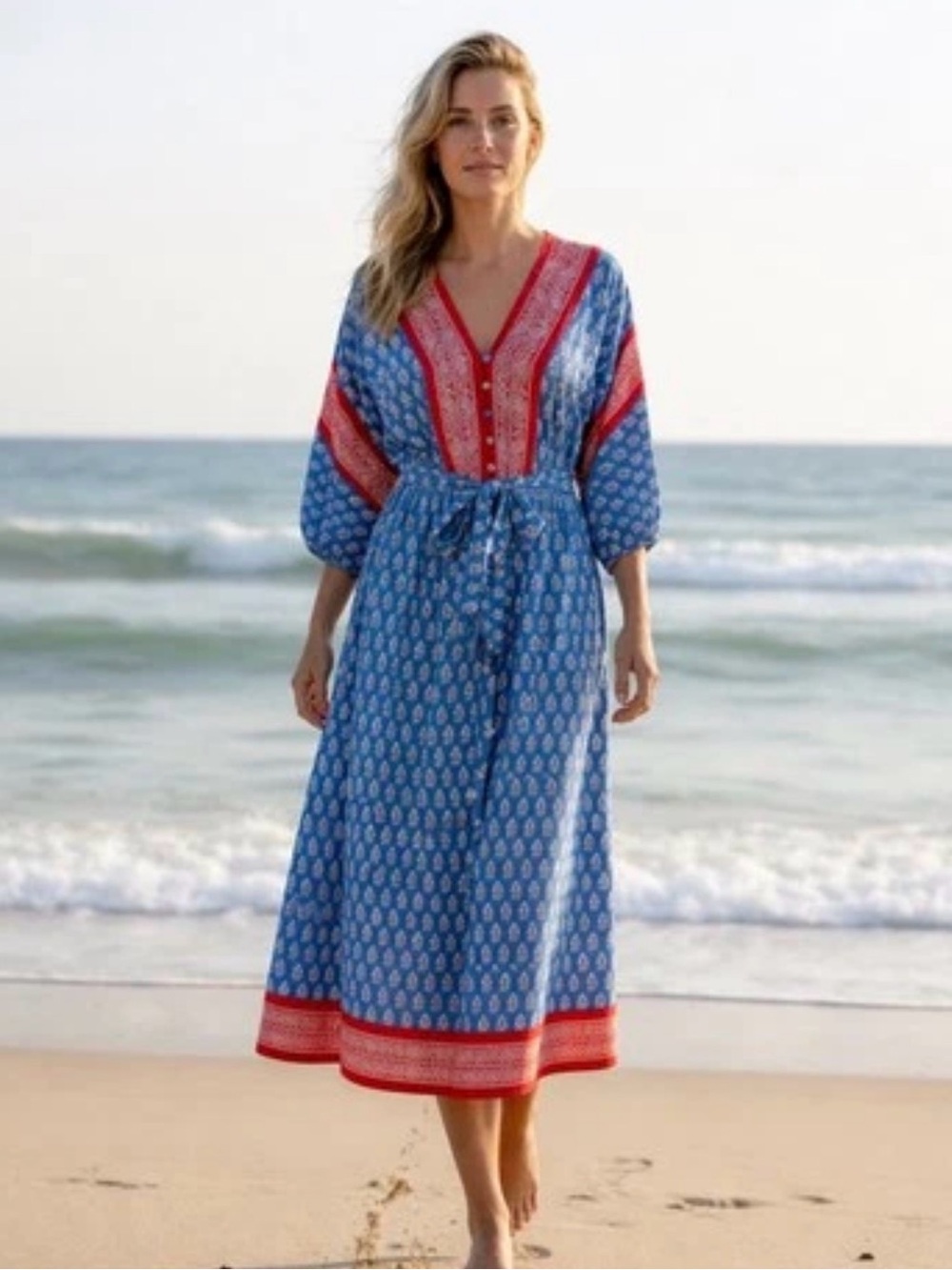 3/4 lined j crew beach dress xxs oversized can fit a small V-Neck Dress nwt 118